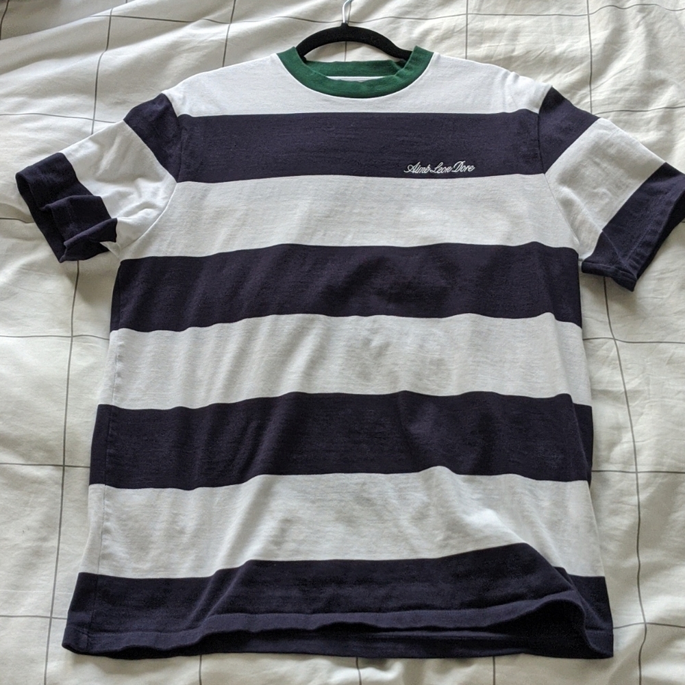 Aime Leon Dore Bold Striped Logo Tee